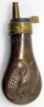 Old West COLT Pocket Model Pistol Gun Powder Flask