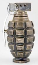 Replica Metal Hand Grenade-Shaped Butane Lighter