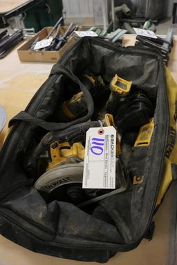 DeWalt 20 volt cordless drill kit w/ impact, drill, chargers, circular saw