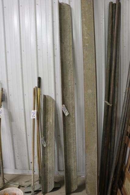 8' Aluminum screed board for power vibrator