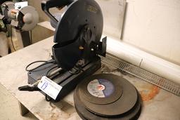 GMC MX355UL chop saw - 14" - with extra blades