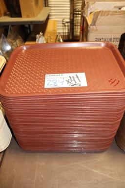 Times 41 - 12" x 16" brown service trays