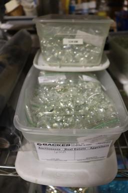 All to go - 3 Totes of clear gems