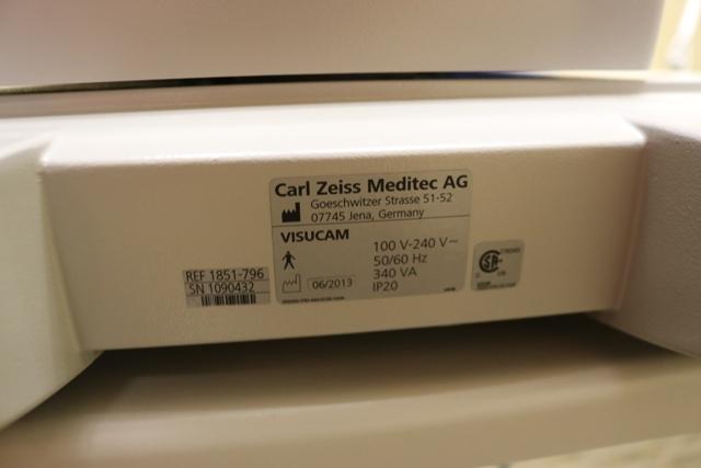 Zeiss VisuCam Pro NM model 1851-796 date 6/2013