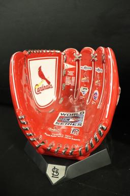 Pair to go - Cardinals 2006 World Series glove & Bradford Exchange commemor