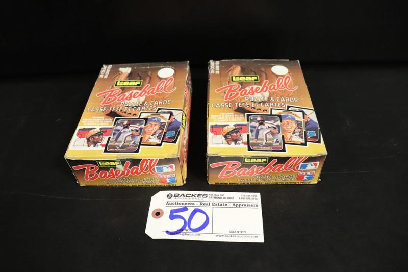 All to go - Leaf 1987 collector baseball card packs - puzzle & cards
