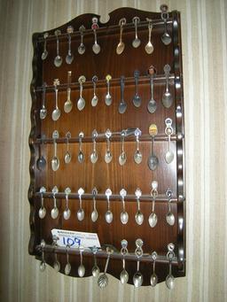 Spoon Rack with Spoons