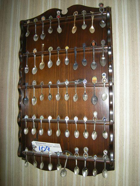 Spoon Rack with Spoons