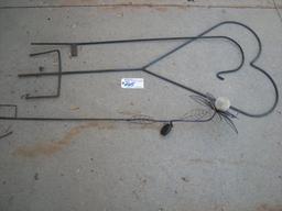 All to go  3 Decorative Yard Hooks