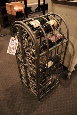 14" x 32" wine display rack - bottle shown in picture are display bottles o