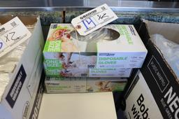 Times 2 - Boxes of disposable gloves - one size fits most