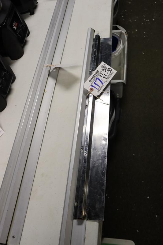 Times 2 - 30" stainless & 36" aluminum ticket rail