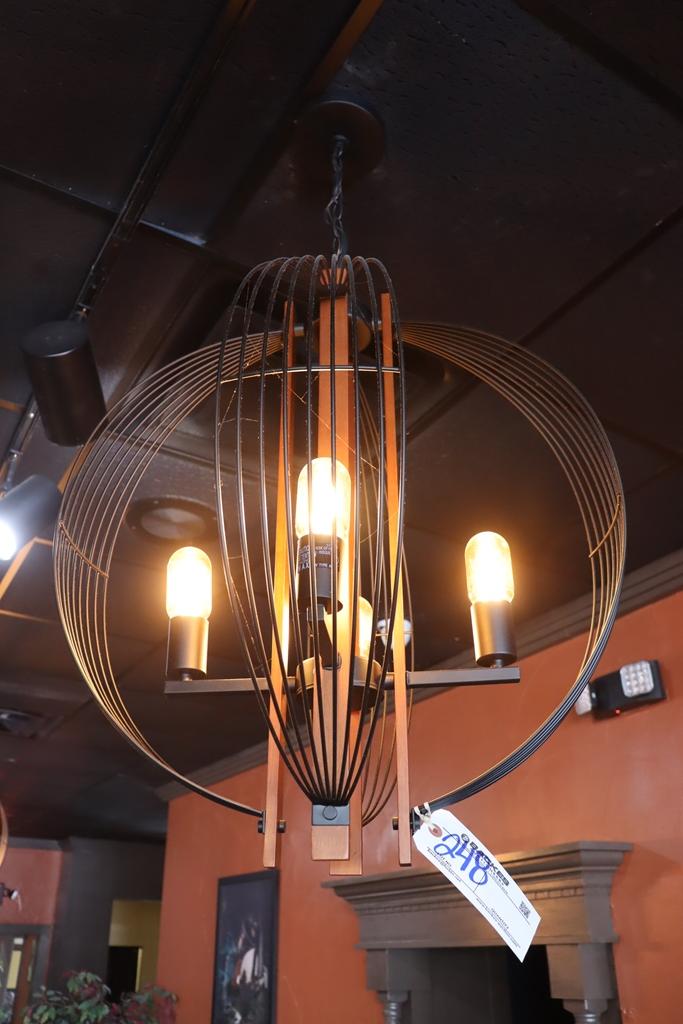 Times 2 - Hanging 22" round ornate lights - nice