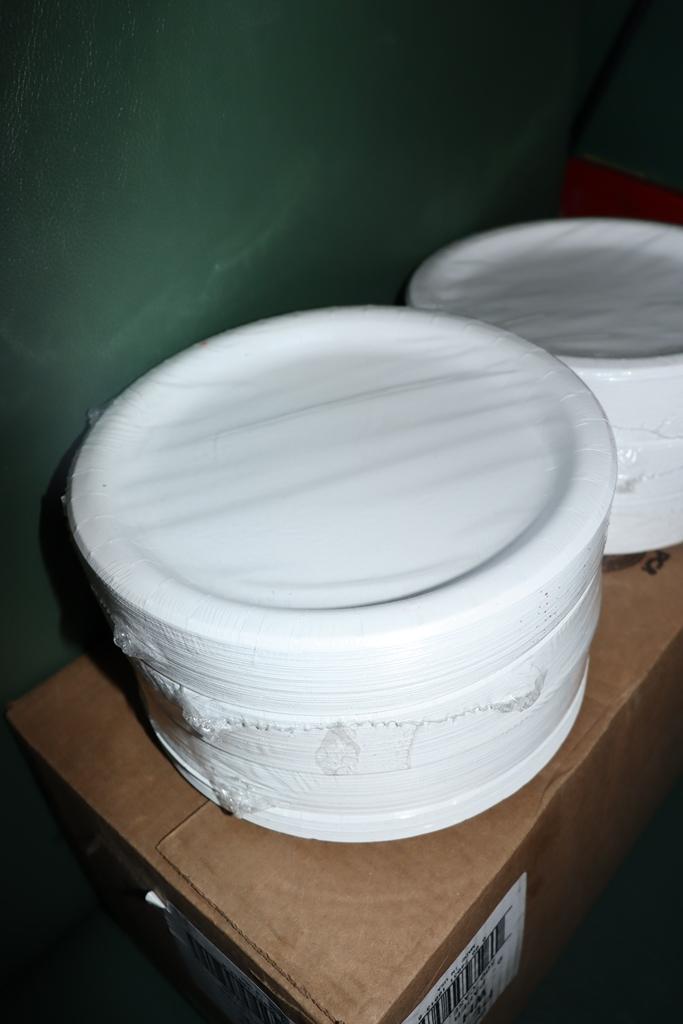 Case of PL7095 white paper plates