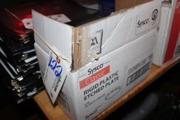 Case of Sysco 6" rigid clear plastic plates