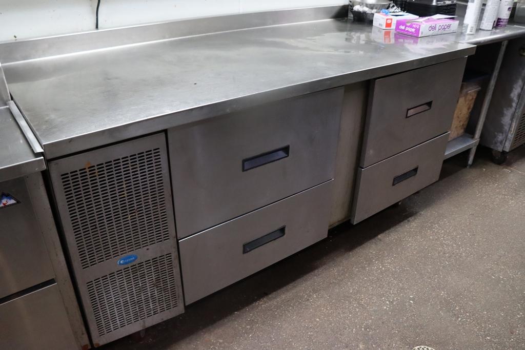 Randell 32" x 72" stainless refrigerated 4 drawer under counter cooler - po