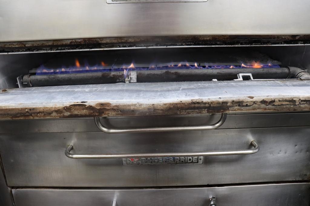 Bakers Pride model 451 stacked - slate deck - gas ovens - Serial #570061501