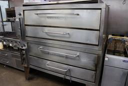 Bakers Pride model 451 stacked - slate deck - gas ovens - Serial #570061501