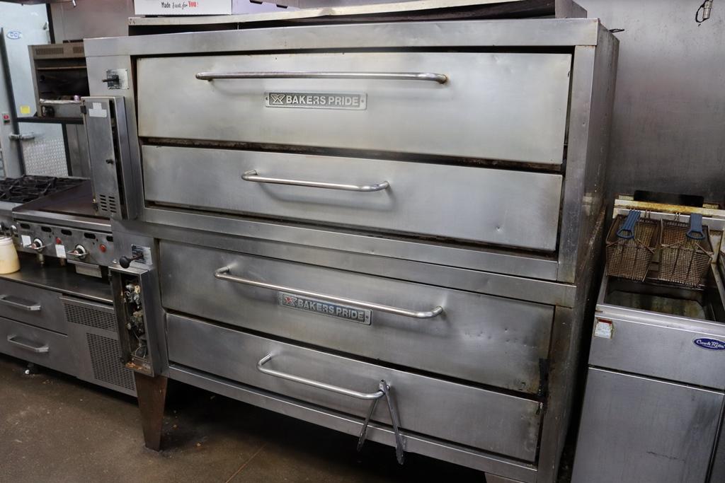 Bakers Pride model 451 stacked - slate deck - gas ovens - Serial #570061501