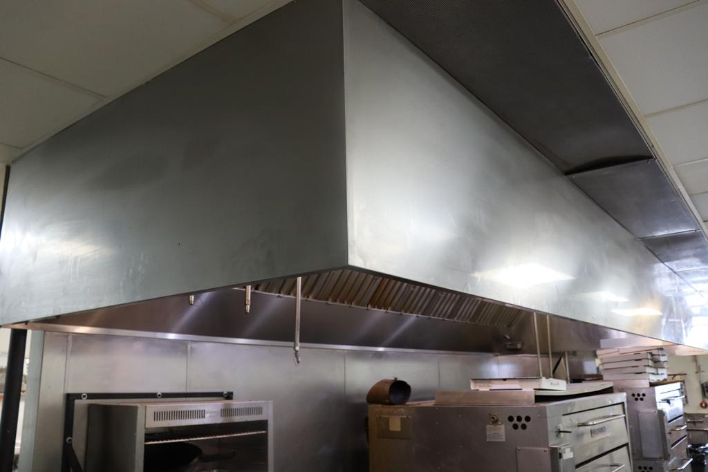 Captive Air 66" wide x 15' stainless exhaust hood only - front make up air
