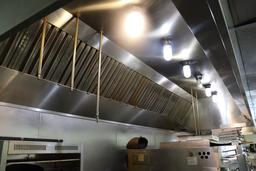 Captive Air 66" wide x 15' stainless exhaust hood only - front make up air
