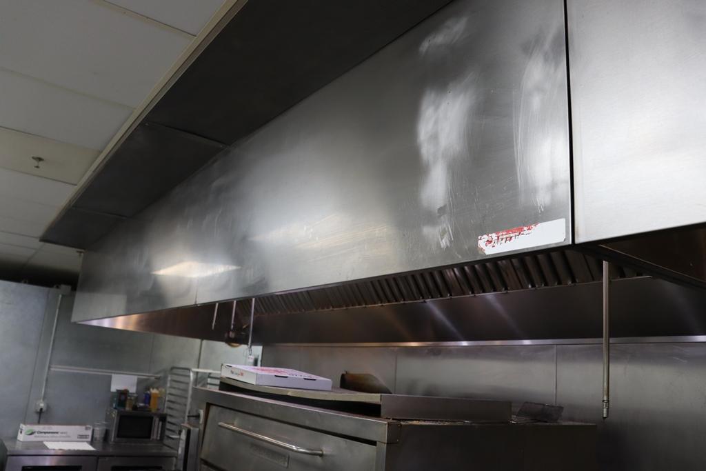 Captive Air 66" wide x 15' stainless exhaust hood only - front make up air