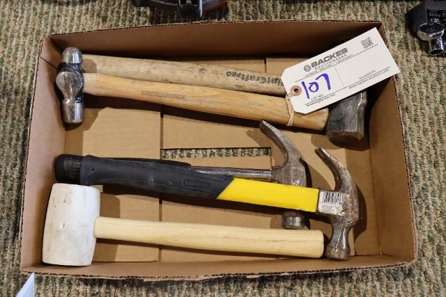 Box to go -  Assorted hammers & mallet