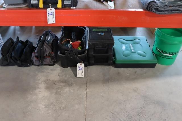 Large lot of empty tool bags & cases