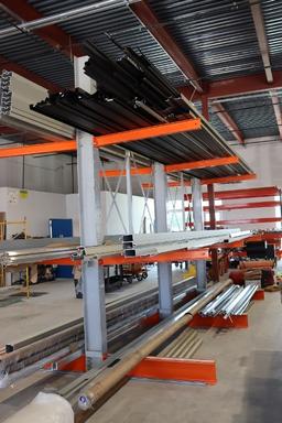 9' x 17' x 12' Tall - Cantilever island shelving