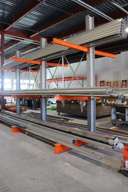9' x 17' x 12' Tall - Cantilever island shelving