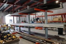 9' x 17' x 12' Tall - Cantilever island shelving
