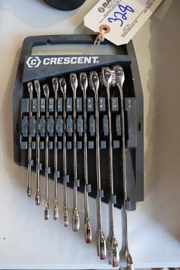 Set of Cresent 1/4" - 3/4" open ended standard wrenches