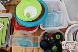 Large lot to go - Plastic bowls, containers, measure cups, & more