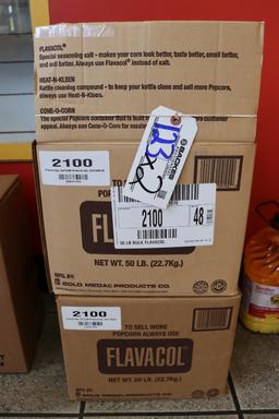 Times 2 - Boxes of Gold Medal 50 lb. Flavacol - 1 is opened
