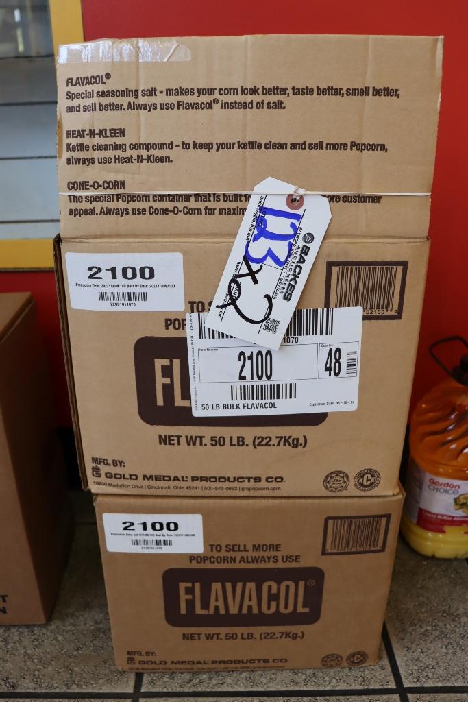 Times 2 - Boxes of Gold Medal 50 lb. Flavacol - 1 is opened