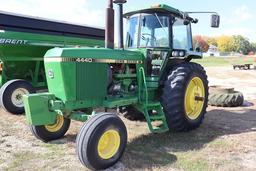 1982 John Deere 4440 tractor w/ clamp on duals, quad trans, 2wd, 7,068 hour
