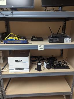 All to go - 2 shelves of network routers & switch