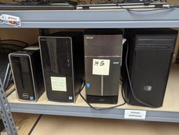 All to go - Computers - 4 towers, 5 monitors, & keyboards - older units - s