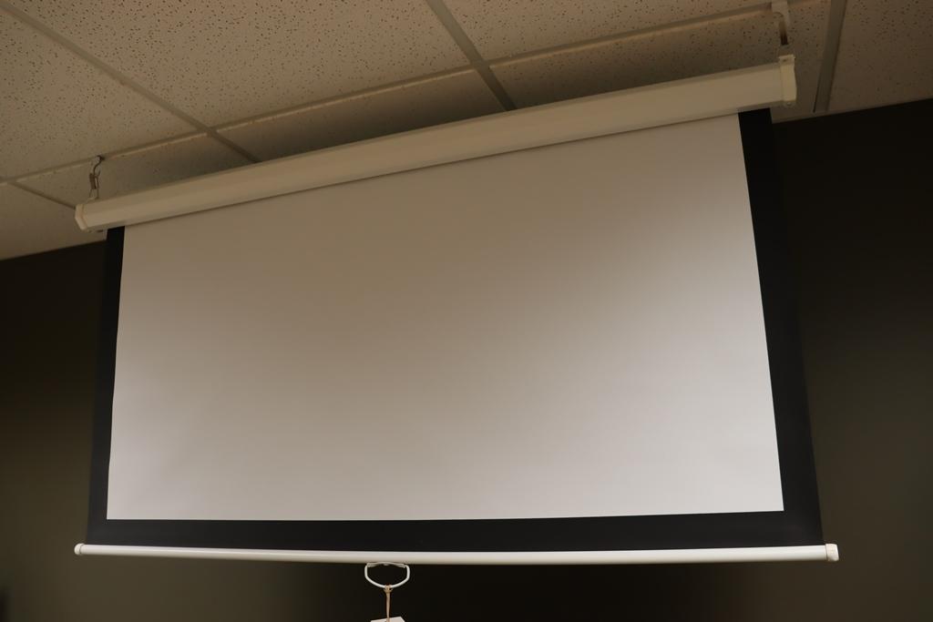 60" wide pull style projection screen