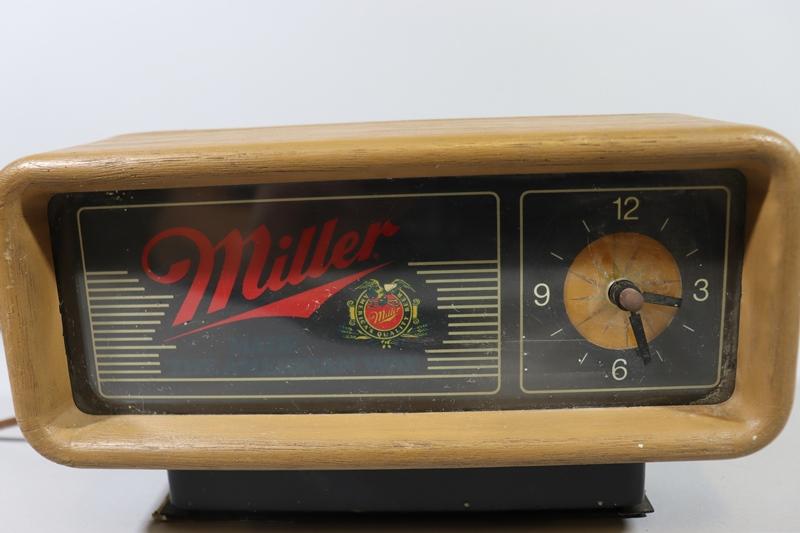 10" Miller register light & clock