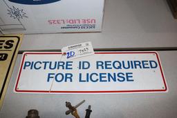 7" x 23" Picture ID wall sign