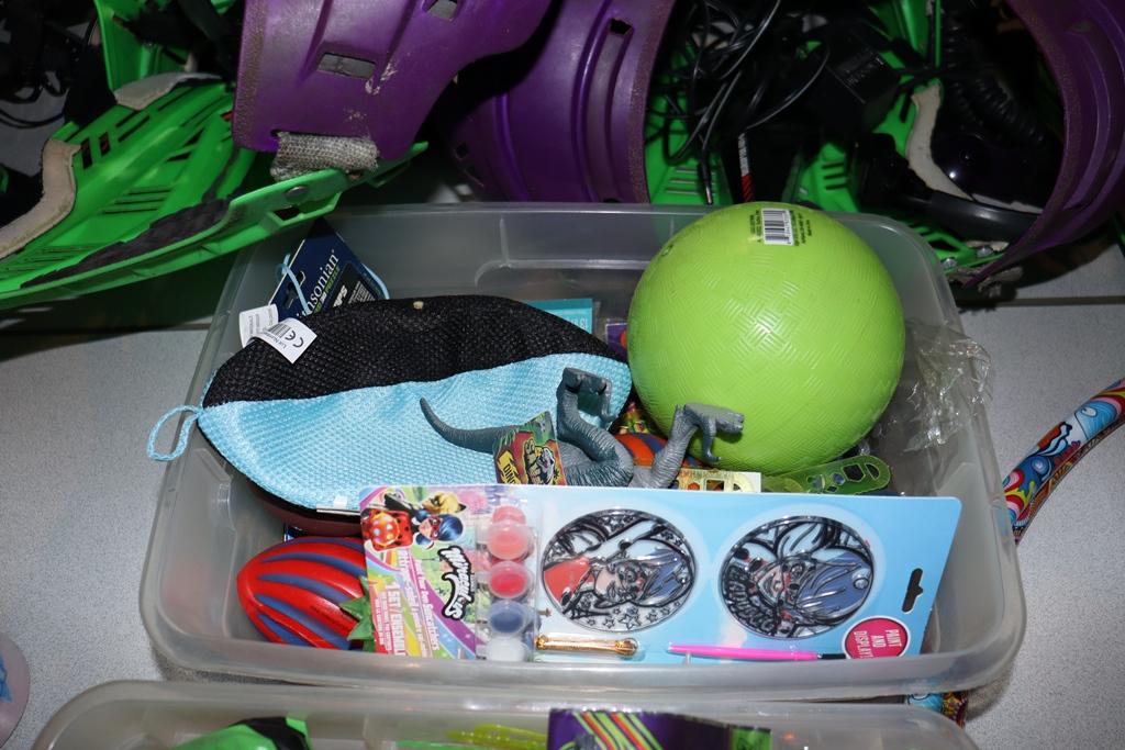 All to go - redemption prize toys - several totes