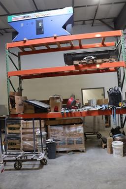 42" x 12' x 12' tear drop pallet racking - no decking - great condition