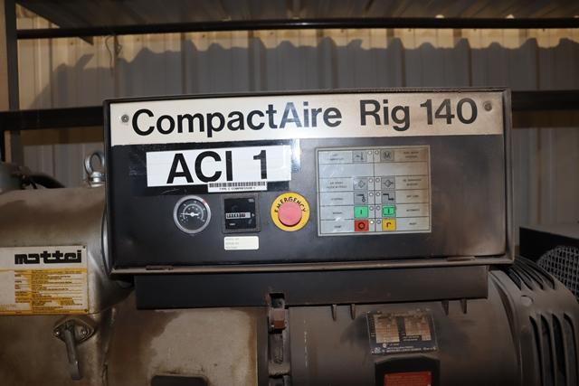 Mattei # EM150 Compact Air Rig Rotary Compressor 15HP 3 phase/ Sullair A/C