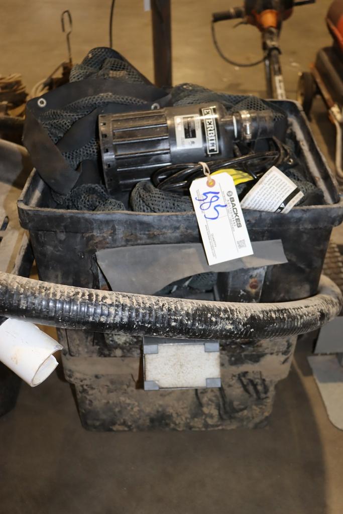 Sump pump w/ plastic drop in water pits