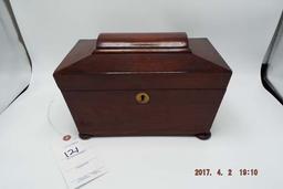 Mahogany tea caddy