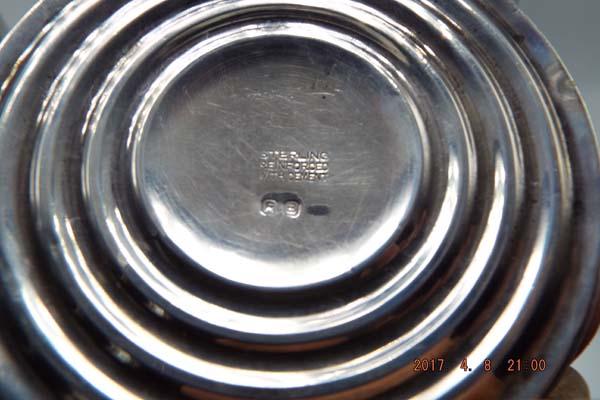 Group of 3 silver compote candy dishes