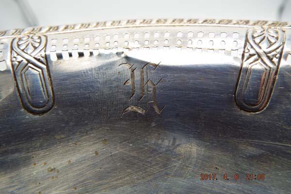 Group of 3 silver compote candy dishes