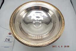Group of 3 silver compote candy dishes