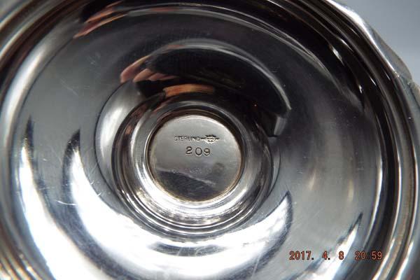 Group of 3 silver compote candy dishes
